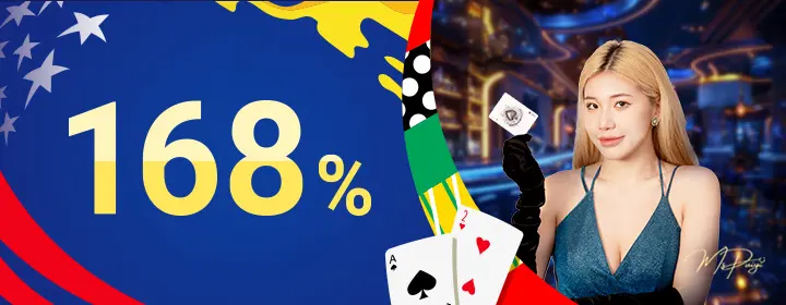 Khuyến Mãi Tiền Thưởng Nạp Tiền 168% Casino tại SBOTOP